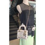Christian Dior Lady Dior Mini Limited Edition White Leather with Gold Hardware #RTLC-4 - Image 40