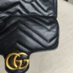 Gucci GG Marmont Mini Black Leather with Gold Hardware #RTTR-1 - Image 5