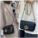 Gucci GG Marmont Mini Black Leather with Gold Hardware #RTTR-1 - Image 25