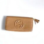 Gucci Soho Long Wallet Brown Leather with Gold Hardware #RTOO-3