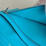 Hermes Bearn Long Wallet Blue Mysore Leather with Palladium Plated Hardware Bag #RTTE-2 - Image 22