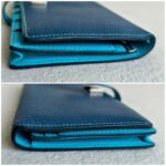 Hermes Bearn Long Wallet Blue Mysore Leather with Palladium Plated Hardware Bag #RTTE-2 - Image 7