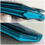 Hermes Bearn Long Wallet Blue Mysore Leather with Palladium Plated Hardware Bag #RTTE-2 - Image 9