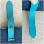 Hermes Bearn Long Wallet Blue Mysore Leather with Palladium Plated Hardware Bag #RTTE-2 - Image 11