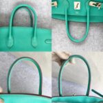 Hermes Birkin 35cm Turquoise Togo Leather with Palladium Plated Hardware #RELE-1 - Image 4