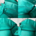 Hermes Birkin 35cm Turquoise Togo Leather with Palladium Plated Hardware #RELE-1 - Image 9