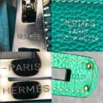 Hermes Birkin 35cm Turquoise Togo Leather with Palladium Plated Hardware #RELE-1 - Image 7