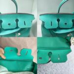 Hermes Birkin 35cm Turquoise Togo Leather with Palladium Plated Hardware #RELE-1 - Image 3