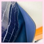 Hermes Constance To Go Long Wallet Blue Encre Alligator with Gold Hardware #EEEE-1 - Image 28