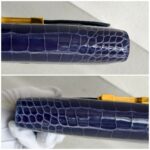 Hermes Constance To Go Long Wallet Blue Encre Alligator with Gold Hardware #EEEE-1 - Image 10