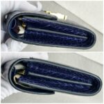 Hermes Constance To Go Long Wallet Blue Encre Alligator with Gold Hardware #EEEE-1 - Image 7