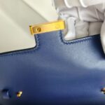 Hermes Constance To Go Long Wallet Blue Encre Alligator with Gold Hardware #EEEE-1 - Image 16