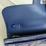 Hermes Constance To Go Long Wallet Blue Encre Alligator with Gold Hardware #EEEE-1 - Image 14