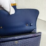 Hermes Constance To Go Long Wallet Blue Encre Alligator with Gold Hardware #EEEE-1 - Image 15