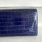 Hermes Constance To Go Long Wallet Blue Encre Alligator with Gold Hardware #EEEE-1 - Image 6