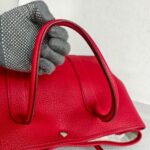 Hermes Garden Party 36cm Red Leather with Palladium Hardware #RTTY-2 - Image 24