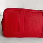 Hermes Garden Party 36cm Red Leather with Palladium Hardware #RTTY-2 - Image 9