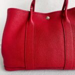 Hermes Garden Party 36cm Red Leather with Palladium Hardware #RTTY-2 - Image 3