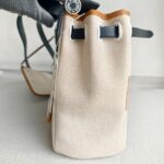 Hermes Herbag Zip 31cm H Plume Canvas with "Circuit 24" Motif and Palladium Hardware #RTSE-1 - Image 8