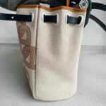 Hermes Herbag Zip 31cm H Plume Canvas with "Circuit 24" Motif and Palladium Hardware #RTSE-1 - Image 9