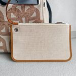 Hermes Herbag Zip 31cm H Plume Canvas with "Circuit 24" Motif and Palladium Hardware #RTSE-1 - Image 36