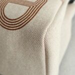 Hermes Herbag Zip 31cm H Plume Canvas with "Circuit 24" Motif and Palladium Hardware #RTSE-1 - Image 13