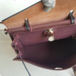 Hermes Herbag Zip 31cm Maroon Canvas with Leather and Palladium Hardware #RTOR-1 - Image 29
