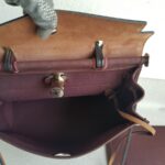 Hermes Herbag Zip 31cm Maroon Canvas with Leather and Palladium Hardware #RTOR-1 - Image 30