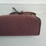Hermes Herbag Zip 31cm Maroon Canvas with Leather and Palladium Hardware #RTOR-1 - Image 11