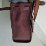 Hermes Herbag Zip 31cm Maroon Canvas with Leather and Palladium Hardware #RTOR-1 - Image 9