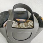 Hermes In The Loop 18cm Gris Meyer Clemence Leather with Gold Hardware #RTTY-1 - Image 8