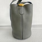 Hermes In The Loop 18cm Gris Meyer Clemence Leather with Gold Hardware #RTTY-1 - Image 5