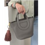 Hermes In The Loop 18cm Gris Meyer Clemence Leather with Gold Hardware #RTTY-1 - Image 20