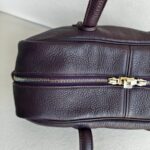 Hermes Victoria Dark Purple Clemence Leather with Palladium Hardware #RTSC-1 - Image 9