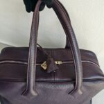Hermes Victoria Dark Purple Clemence Leather with Palladium Hardware #RTSC-1 - Image 20