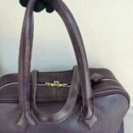 Hermes Victoria Dark Purple Clemence Leather with Palladium Hardware #RTSC-1 - Image 19