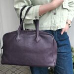 Hermes Victoria Dark Purple Clemence Leather with Palladium Hardware #RTSC-1 - Image 34