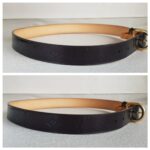 LV Belt Size 80/32 Amanrante Vernis Leather with Gold Hardware #RUUS-57 - Image 4