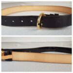 LV Belt Size 80/32 Amanrante Vernis Leather with Gold Hardware #RUUS-57 - Image 5