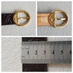 LV Belt Size 80/32 Amanrante Vernis Leather with Gold Hardware #RUUS-57 - Image 8