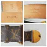 LV Belt Size 80cm Brown Monogram Coated Canvas with Leather And Gold Hardware #RUUS-61 - Image 6