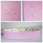 LV Belt Size 80cm Multicolor Coated Canvas with Leather And Gold Hardware #RUUS-59 - Image 6