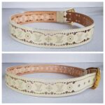 LV Belt Size 85cm Cream Leather with Gold Hardware #RUUS-62 - Image 3