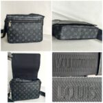 LV District PM Messenger Bag Monogram Eclipse Coated Canvas with Leather and Silver Hardware #RTKK-1 - Image 2