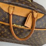 LV Eole 60 Vintage Trolley Luggage Brown Monogram Coated Canvas with Leather and Gold Hardware #RTKC-1 - Image 45