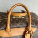 LV Eole 60 Vintage Trolley Luggage Brown Monogram Coated Canvas with Leather and Gold Hardware #RTKC-1 - Image 46