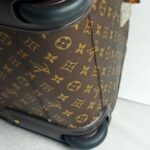 LV Eole 60 Vintage Trolley Luggage Brown Monogram Coated Canvas with Leather and Gold Hardware #RTKC-1 - Image 22