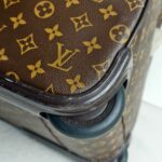 LV Eole 60 Vintage Trolley Luggage Brown Monogram Coated Canvas with Leather and Gold Hardware #RTKC-1 - Image 21