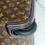 LV Eole 60 Vintage Trolley Luggage Brown Monogram Coated Canvas with Leather and Gold Hardware #RTKC-1 - Image 19