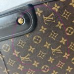 LV Eole 60 Vintage Trolley Luggage Brown Monogram Coated Canvas with Leather and Gold Hardware #RTKC-1 - Image 33